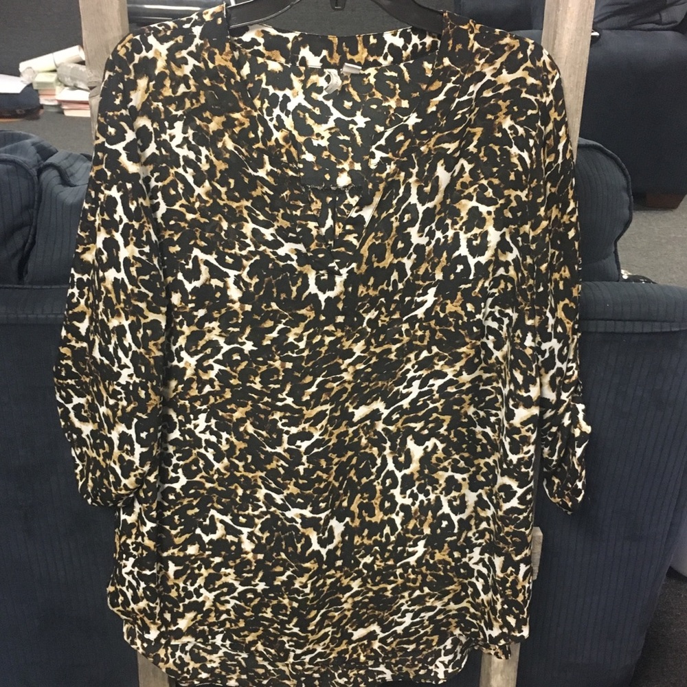 Leopard print blouse